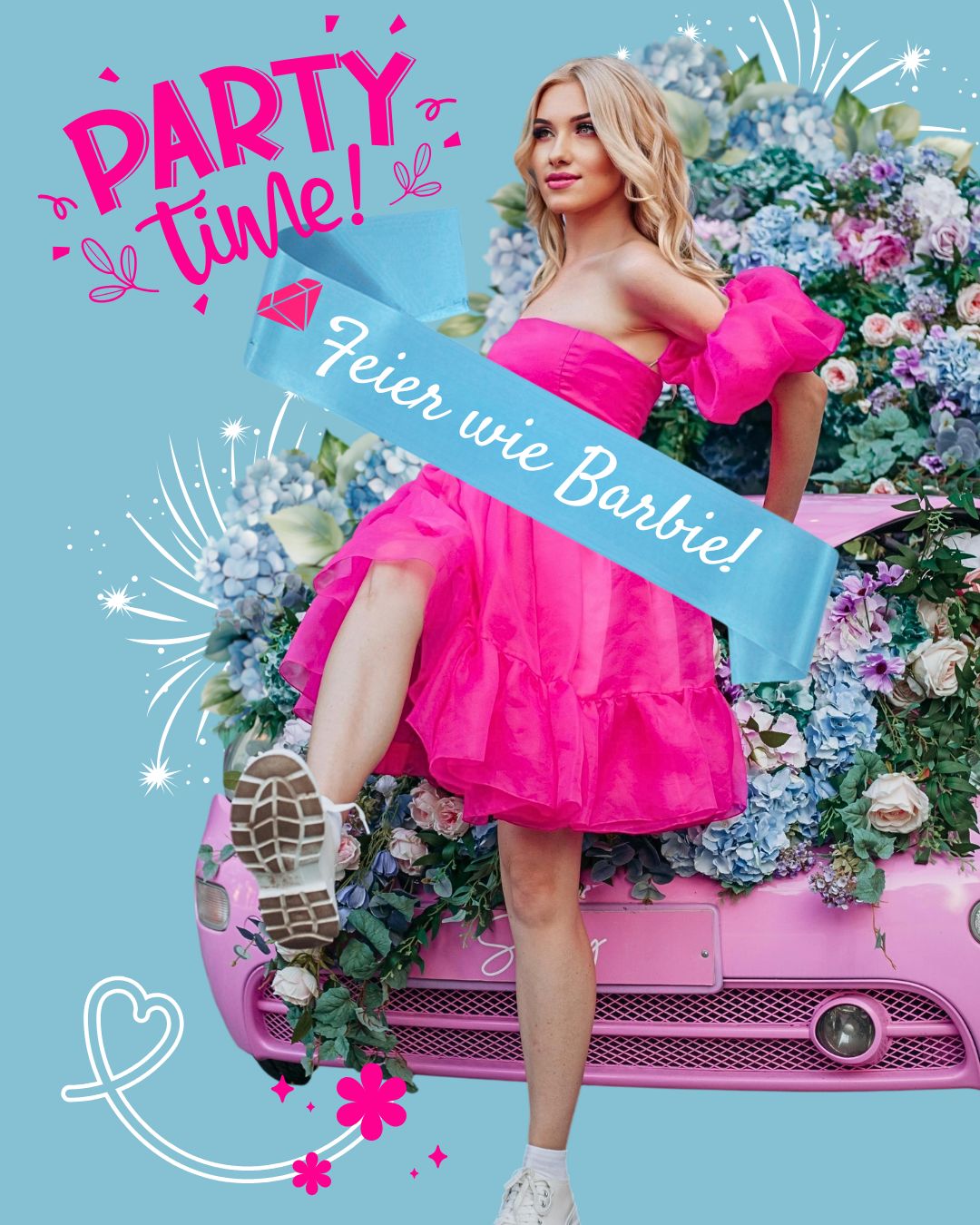 Barbie-Party-Schärpe