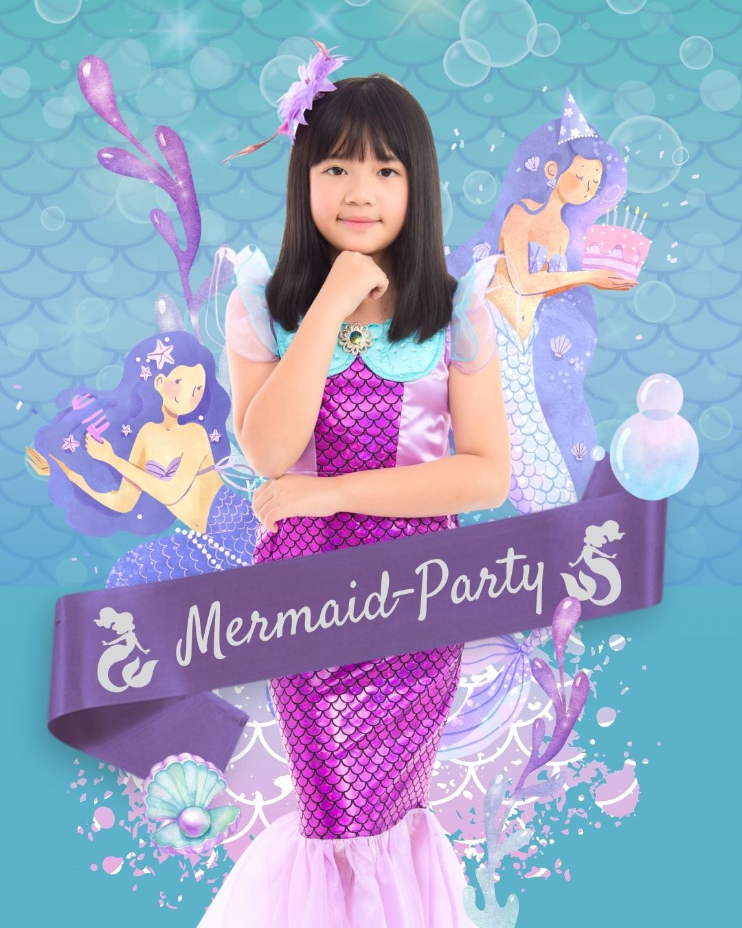 Mermaid-Party-Schärpe