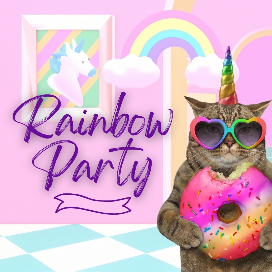 Schärpen für Rainbow-Party zum JGA