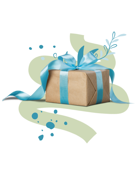 Geschenk mit Super-Satin-Band