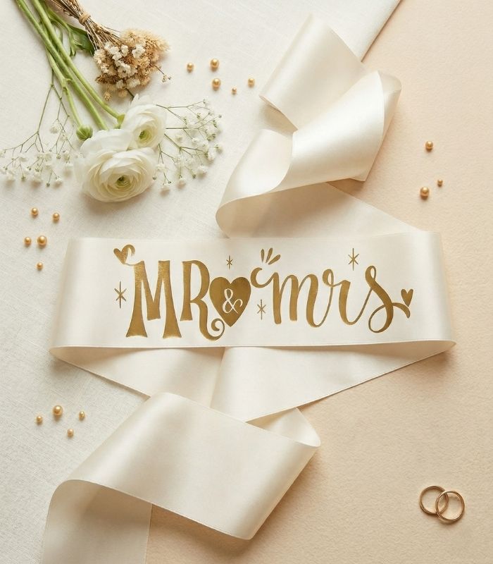 JGA Schärpe "Mr & Mrs" für Paare