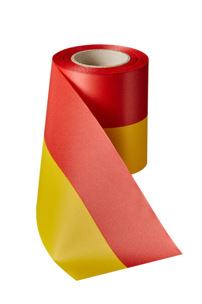 Super Satin Band in Rot Gelb