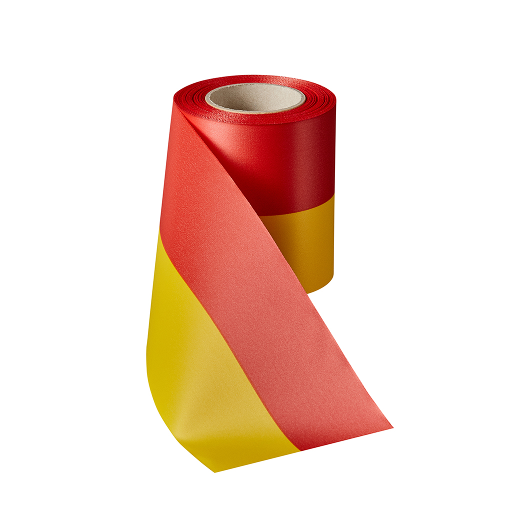 Super-Satin-Band-rot-gelb-NewPrintStore24 Super Satin Band in Rot Gelb