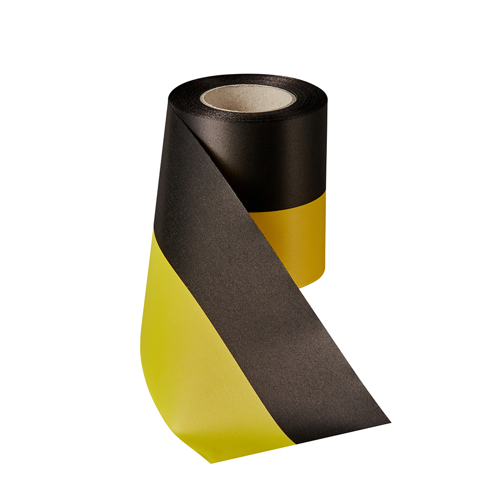 Super-Satin-Band-schwarz-gold-NewPrintStore24 Super Satin Band in Schwarz Gold