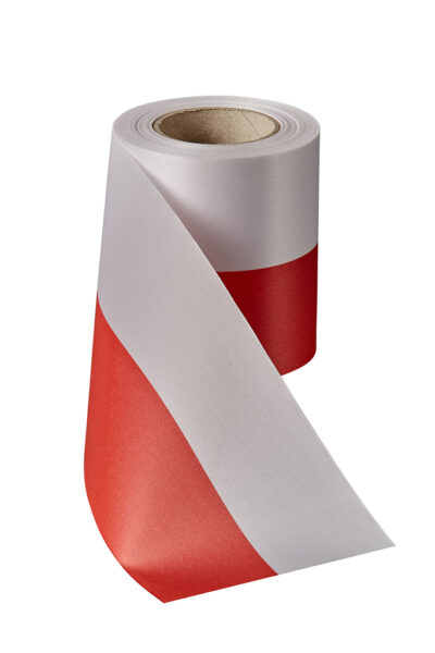 Super Satin Band in Weiß Rot